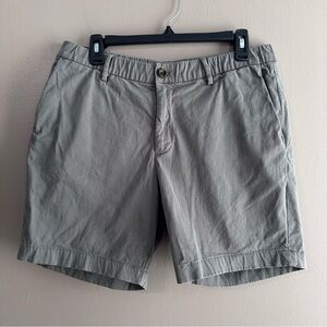 Bearbottom Clothing Grey Chino Shorts Mens Large 7" Classic Flat Front Pockets